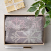 Ontwerp 7 van de Roze Wintergrunge reeks Tissuepapier (Geschenk)