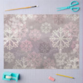 Ontwerp 7 van de Roze Wintergrunge reeks Tissuepapier (Craft)