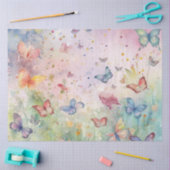 Ontwerp 7 van een Whimsical Butterfly-serie Tissuepapier (Craft)