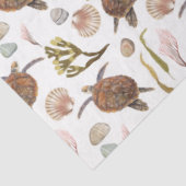 Ontwerp 7-weefselreeks voor een mariene levensseri tissuepapier (Detail)