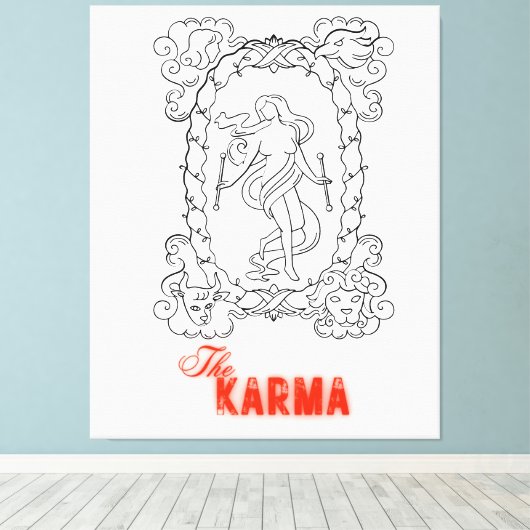 Ontwerp 803 canvas afdruk (Insitu (Houten vloer))