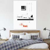 Ontwerp 806 canvas afdruk (Insitu (Slaapkamer))