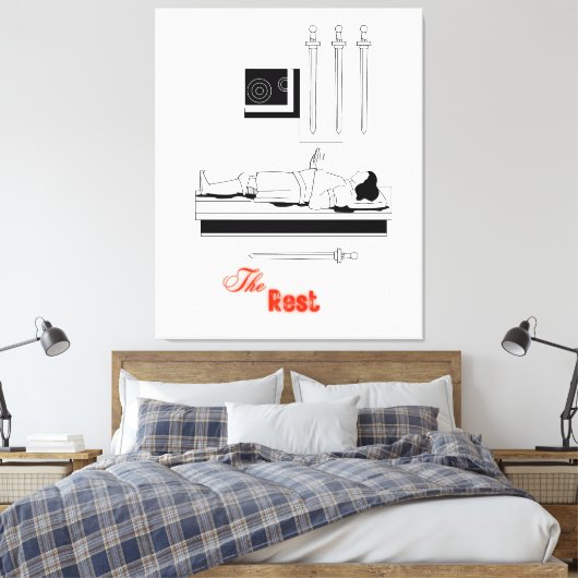 Ontwerp 806 canvas afdruk (Insitu (Slaapkamer))