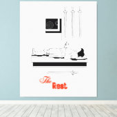 Ontwerp 806 canvas afdruk (Insitu (Houten vloer))