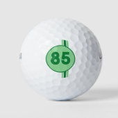 Ontwerp 85 in groen op mintgroen met strepen golfballen (Voorkant)