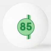 Ontwerp 85 in groen op mintgroen met strepen pingpongbal (Voorkant)