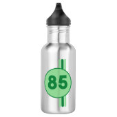Ontwerp 85 in groen op mintgroen met strepen waterfles  (Rechts)