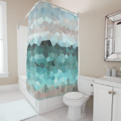 Ontwerp 86 watermozaïek douchegordijn (In situ)