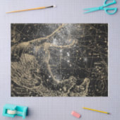 Ontwerp 8 van de Gold- en zwarte sterrenkaart Tissuepapier (Craft)