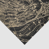 Ontwerp 8 van de Gold- en zwarte sterrenkaart Tissuepapier (Detail)