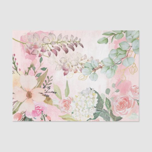 Ontwerp 8 van de grafische schrijfreeks Shabby Chi Tissuepapier (Voorkant)