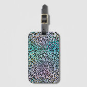 Ontwerp 8 van de Iridescent Leopard-reeks Bagagelabel (Voorkant (verticaal))