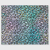 Ontwerp 8 van de Iridescent Leopard-reeks Cadeaupapier (Vlak)