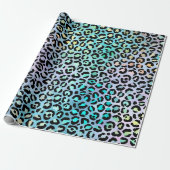 Ontwerp 8 van de Iridescent Leopard-reeks Cadeaupapier (Uitgerold)