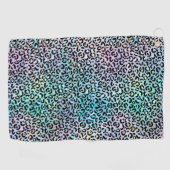 Ontwerp 8 van de Iridescent Leopard-reeks Golfhanddoek (Horizontaal)