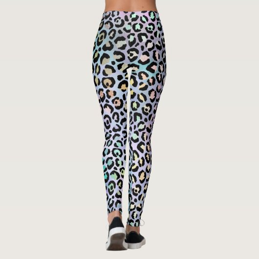 Ontwerp 8 van de Iridescent Leopard-reeks Leggings (Achterkant)