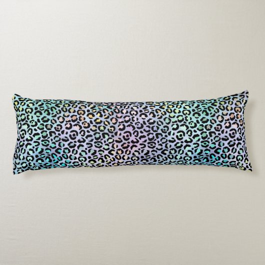 Ontwerp 8 van de Iridescent Leopard-reeks Lichaamskussen (Achterkant)