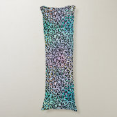 Ontwerp 8 van de Iridescent Leopard-reeks Lichaamskussen (Voorkant Verticaal)