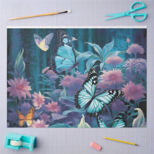 Ontwerp 8 van de mobiele vlinderreeks tissuepapier (Craft)