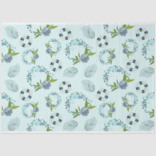 Ontwerp 8 van de Nautische reeks Tissuepapier (Voorkant)