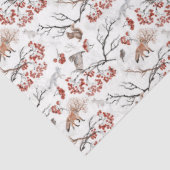 Ontwerp 8 van de Winterbos Reeks Tissuepapier (Detail)