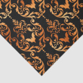 Ontwerp 8 van de zwarte en koperen Halloween reeks Tissuepapier (Detail)