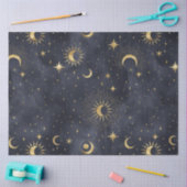 Ontwerp 8 van een Keltische Sterrennacht reeks Tissuepapier (Craft)
