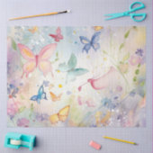 Ontwerp 8 van een Whimsical Butterfly-serie Tissuepapier (Craft)