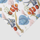 Ontwerp 8-weefselreeks voor een mariene levensseri tissuepapier (Detail)