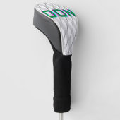 Ontwerp aangepaste tekst en patroonontwerp aan golfheadcover (Schuin)