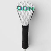 Ontwerp aangepaste tekst en patroonontwerp aan golfheadcover (Voorkant)