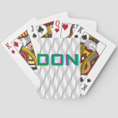 Ontwerp aangepaste tekst en patroonontwerp aan pokerkaarten (Achterkant)