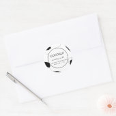 Ontwerp Abstract productlabel kaarsen Ronde Sticker (Envelop)
