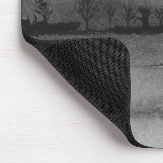 ontwerp abstracte partij zwart en Mousepad Muismat (Hoek)