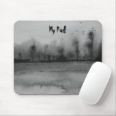 ontwerp abstracte partij zwart en Mousepad Muismat (Met muis)