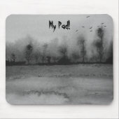 ontwerp abstracte partij zwart en Mousepad Muismat (Voorkant)