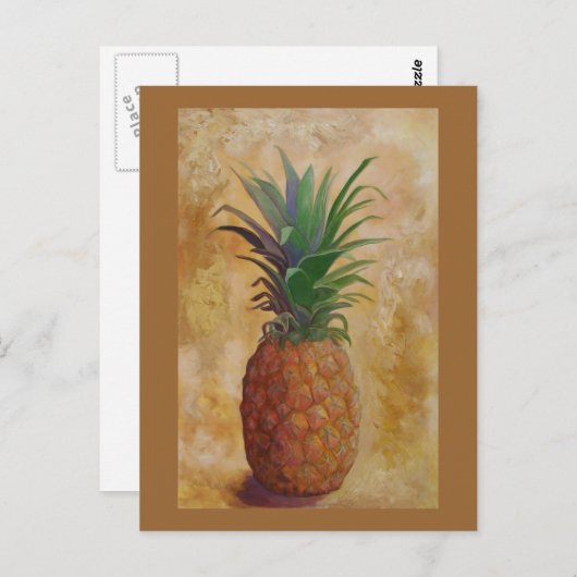 Ontwerp ananas briefkaart (Voorkant / Achterkant)