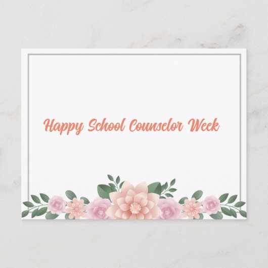 Ontwerp ansichtkaarten School Counselor Week 2023 Briefkaart (Voorkant)