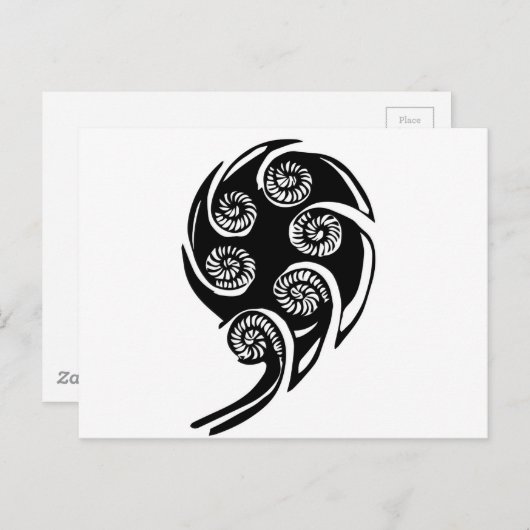 ontwerp aotearoa koru briefkaart (Voorkant / Achterkant)