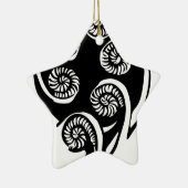 ontwerp aotearoa koru keramisch ornament (Rechts)