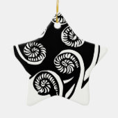 ontwerp aotearoa koru keramisch ornament (Voorkant)
