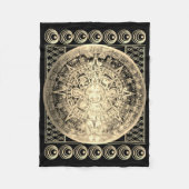  ontwerp Aztec-kalendermandje Fleece Deken (Voorkant)