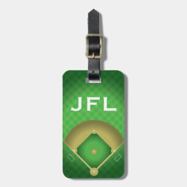 Ontwerp bagagerek baseball diamant bagagelabel