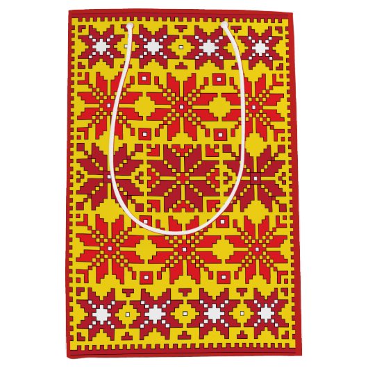 Ontwerp Baltische ster Medium Cadeauzakje (Voorkant)