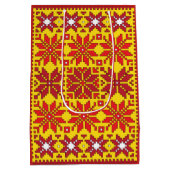 Ontwerp Baltische ster Medium Cadeauzakje (Achterkant)