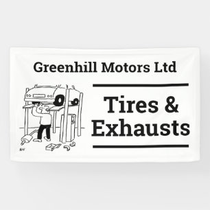 Ontwerp banner voor garagevoertuigservice