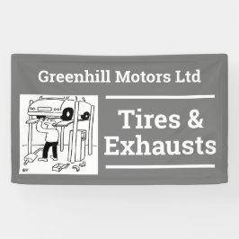 Ontwerp banner voor garagevoertuigservice