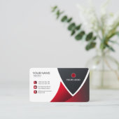 Ontwerp bedrijfs Visitekaartje (Staand voorkant)