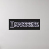 Ontwerp 'Betekenis maken' bevestigen met geluid Nu Canvas Afdruk (Voorkant)