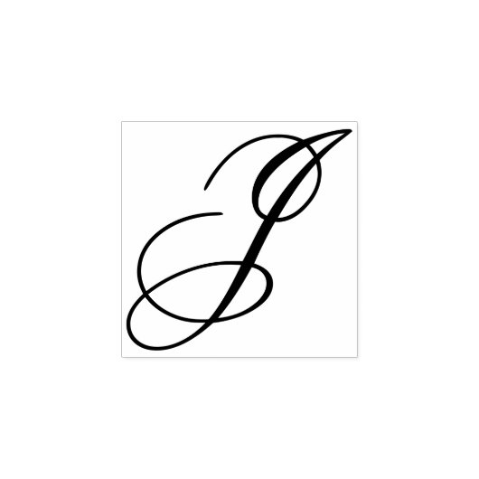 Ontwerp bewerken om Fancy hoofdletter J te wijzige Rubberstempel (Afrduk)